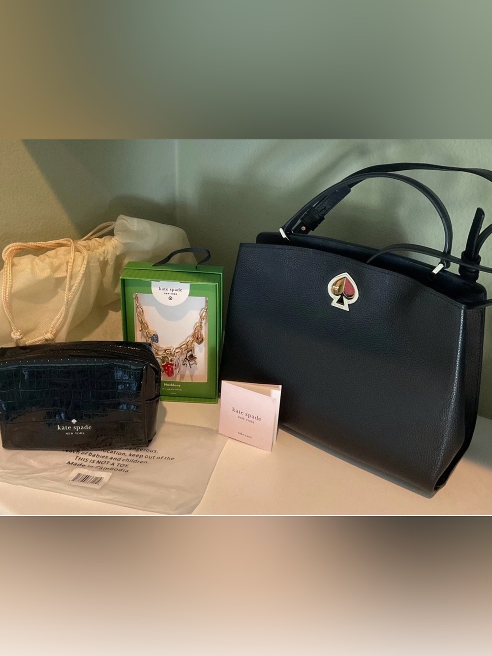 Kate Spade New York Romy Medium Leather Satchel $378 With EXTRAS READ